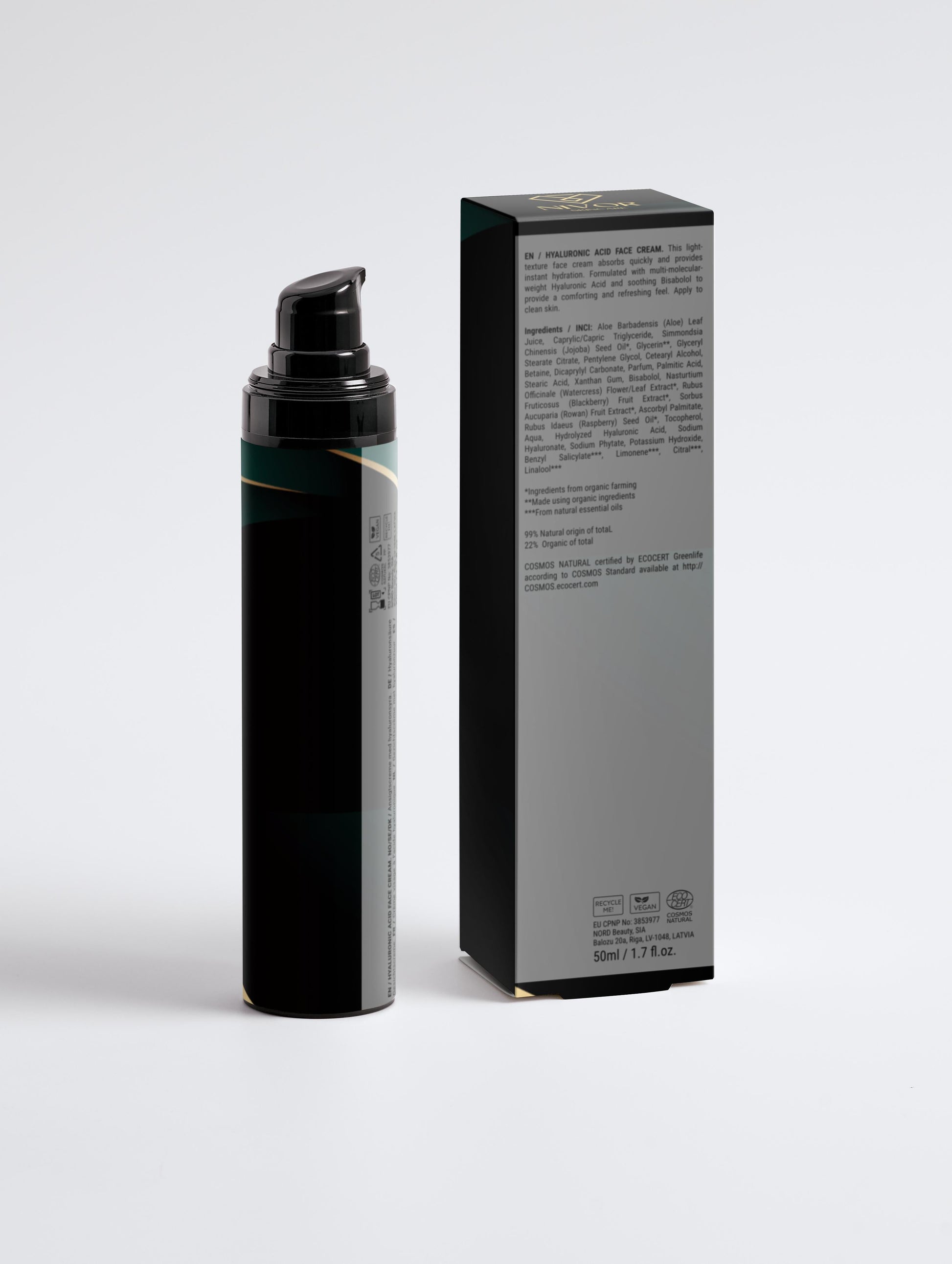 Hyaluronic Acid Face Cream for Men NIVOR